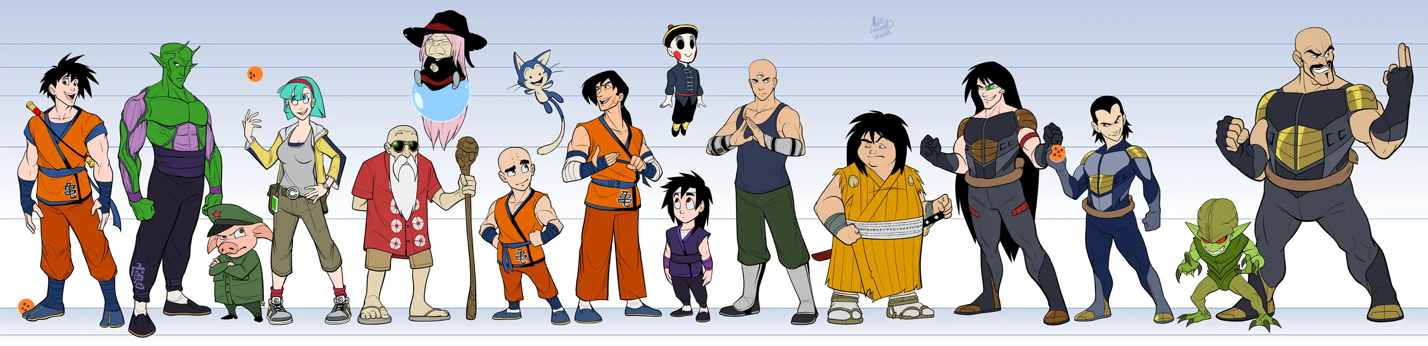 Dragon Ball Z rediseñado de Michael Lee Lunsford [ACTUALIZA