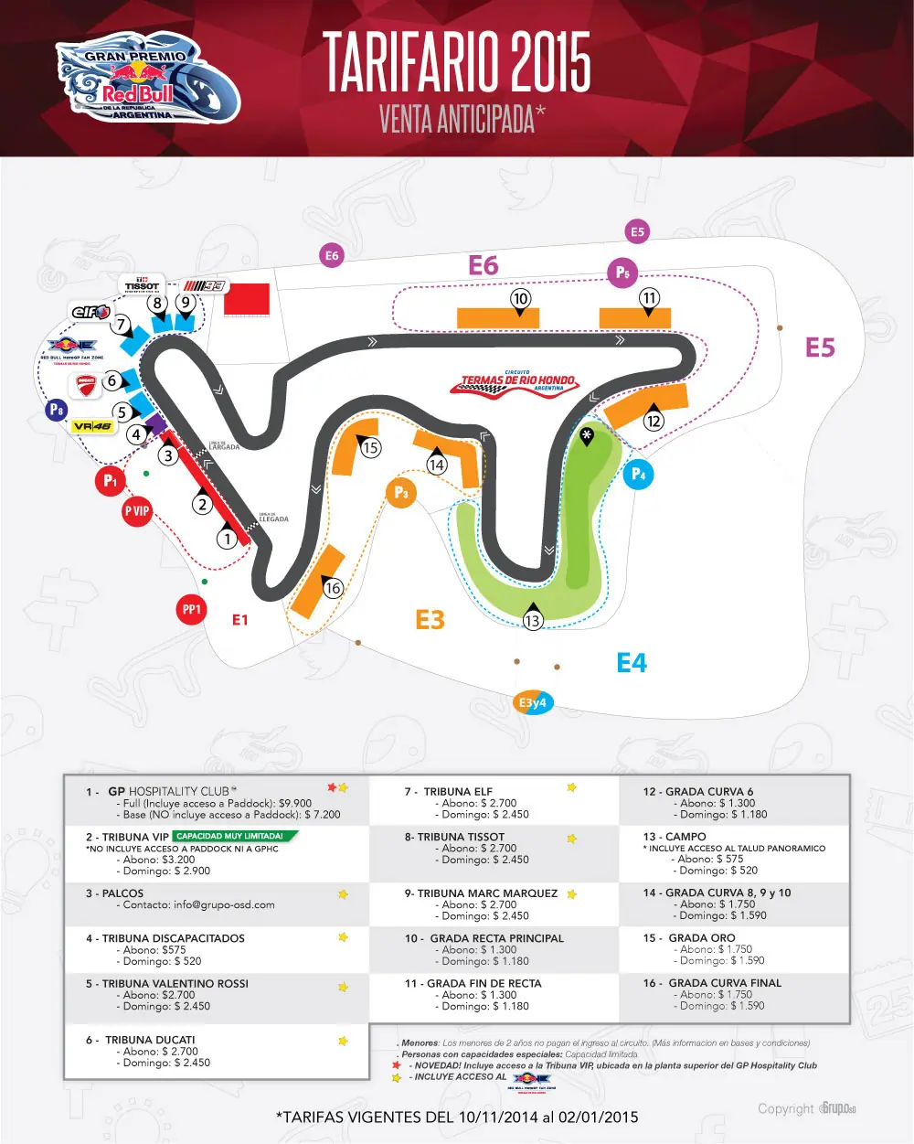 Arrancó la venta anticipada para el MotoGP 2015 Argentina