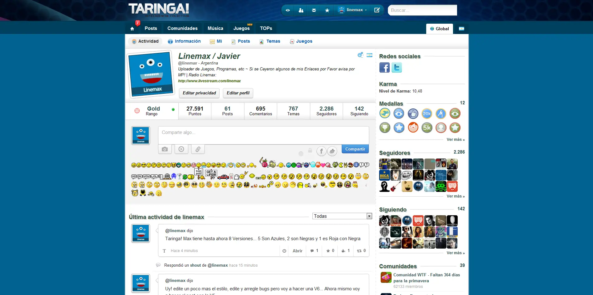 Taringa! Max V5 | Pre-Final version | Firefox | Chrome