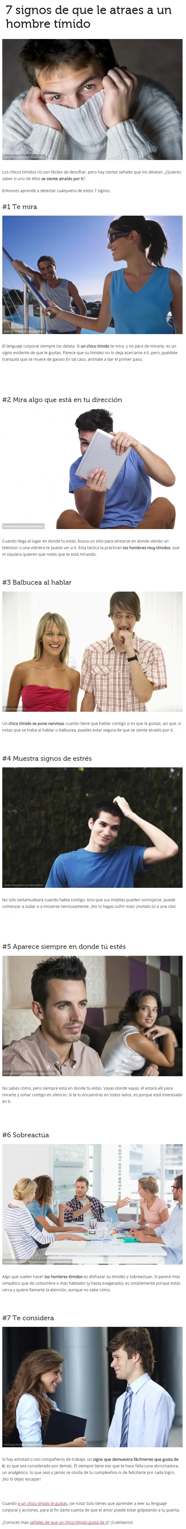 7 signos de que le atraes a un hombre tímido