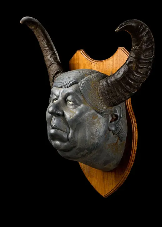 Esculturas graciosas de políticos Argentinos