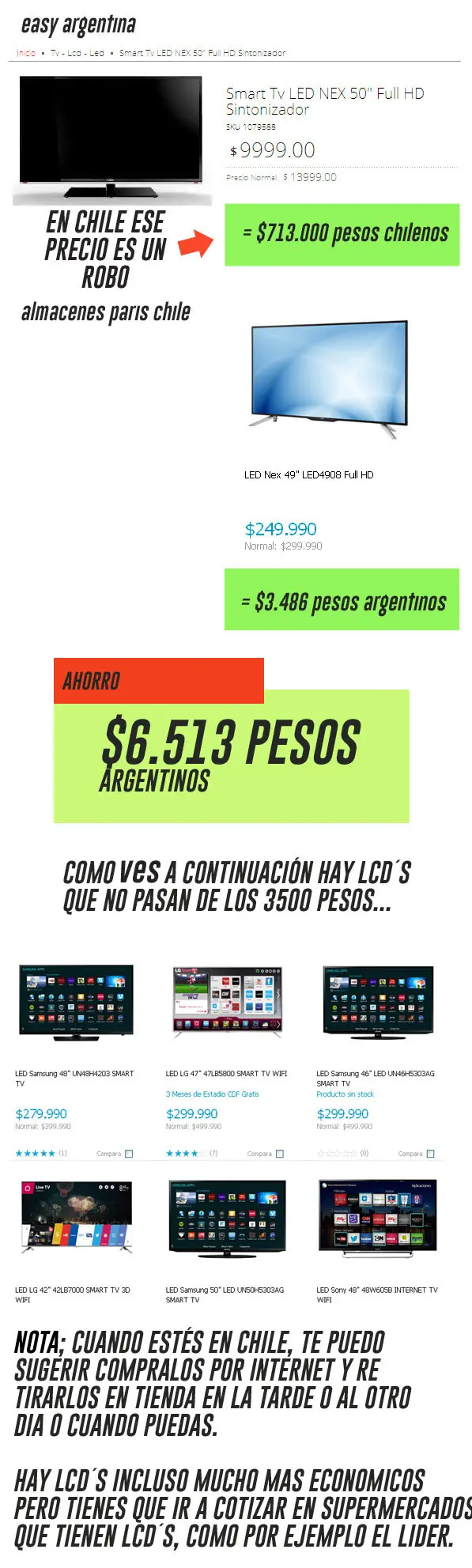 comprar en chile