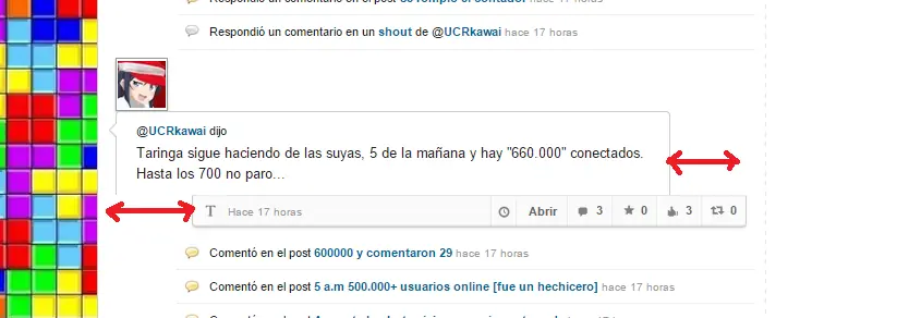 Molestos bugs en Taringa