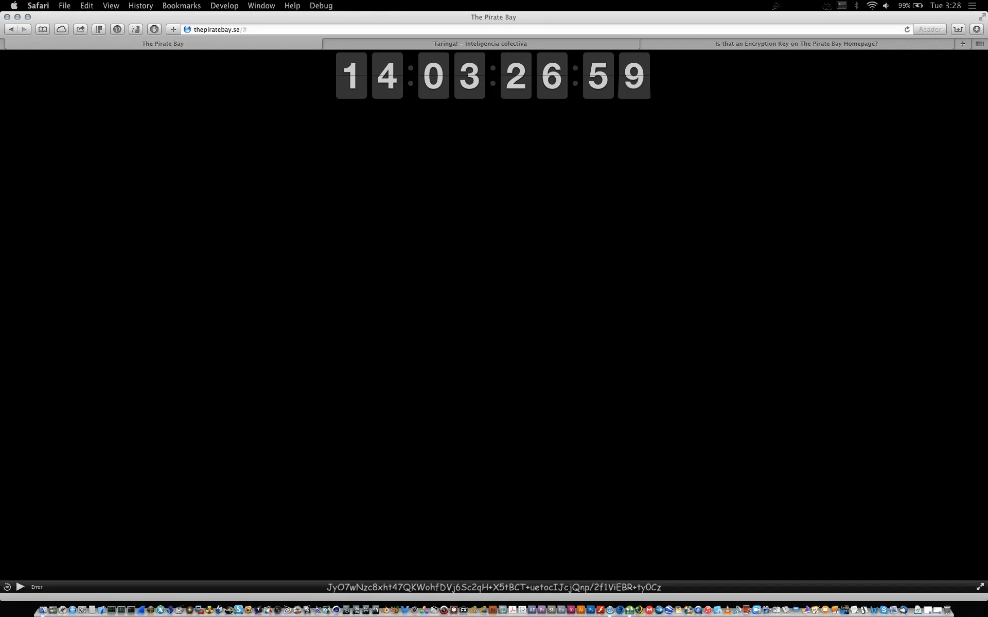 Misterioso contador en PirateBay (Resuelto)