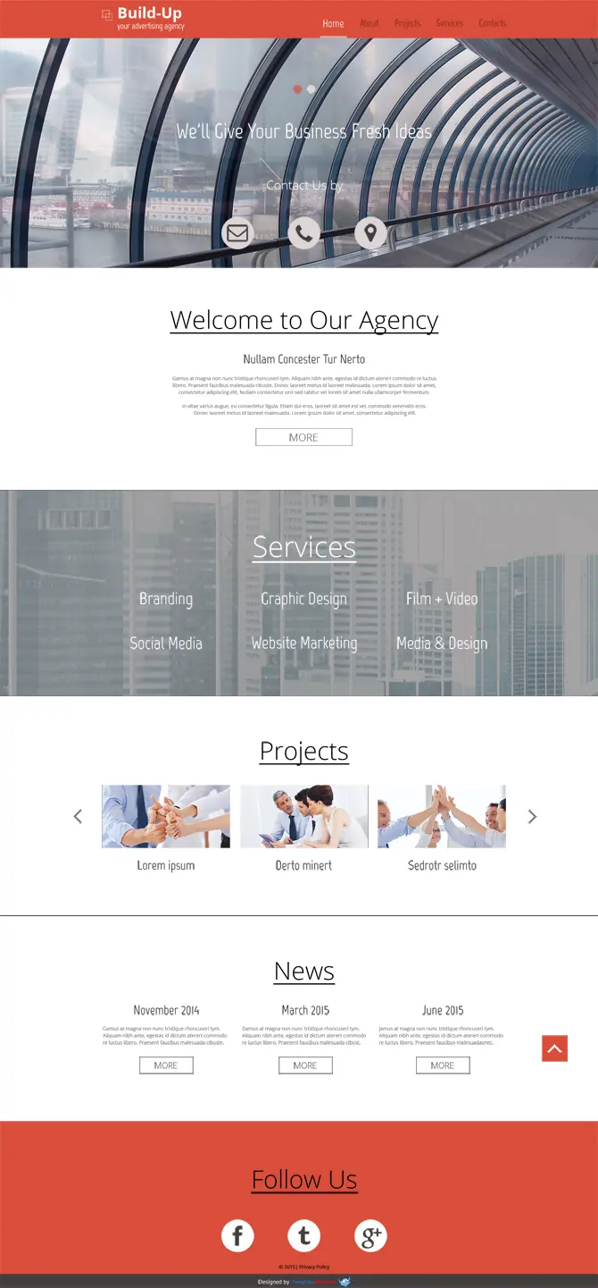 Plantilla Responsive Gratis para Sitio de Negocio!