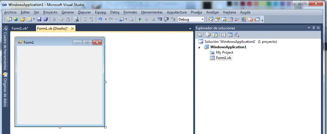 No aparece la vista del codigo VB.NET 2010