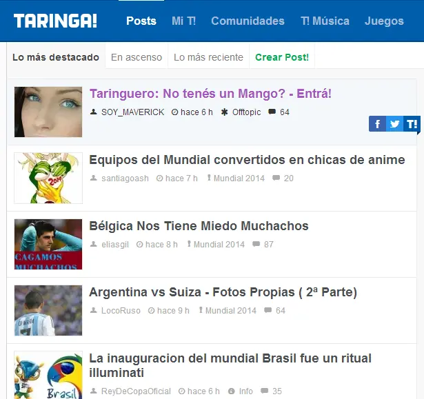 Como usar Taringa V6