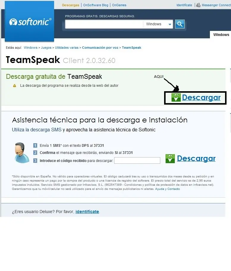 Tutorial para descargar e entrar al TeamSpeak 2