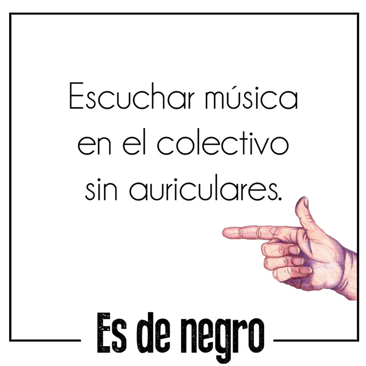 es de negro