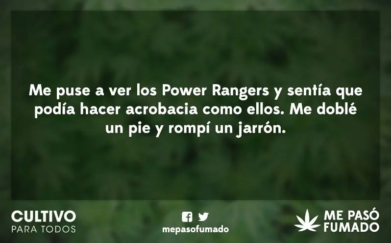 Me pasó fumado