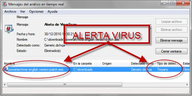 ¿Virus en crack, patch, keygen? Entrá.