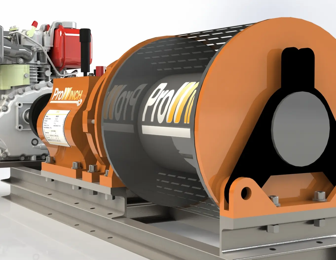 Solidworks modelos 3d de gruas y winch
