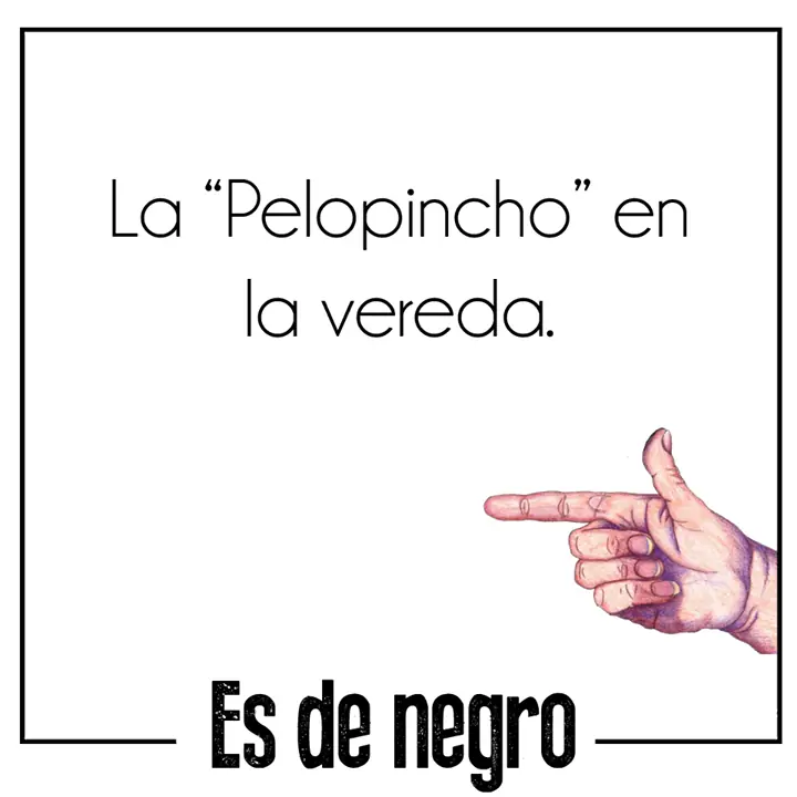 es de negro