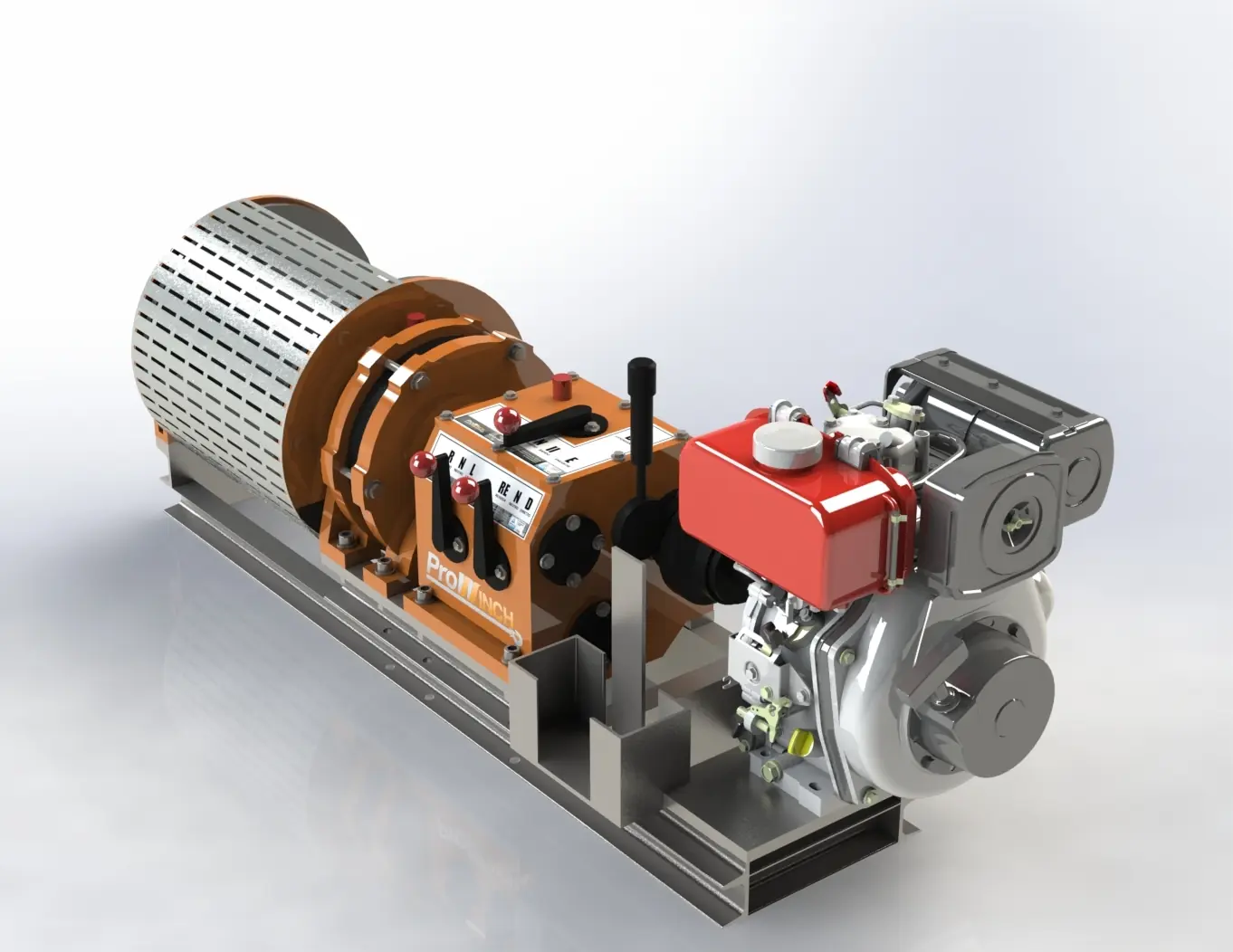 Solidworks modelos 3d de gruas y winch