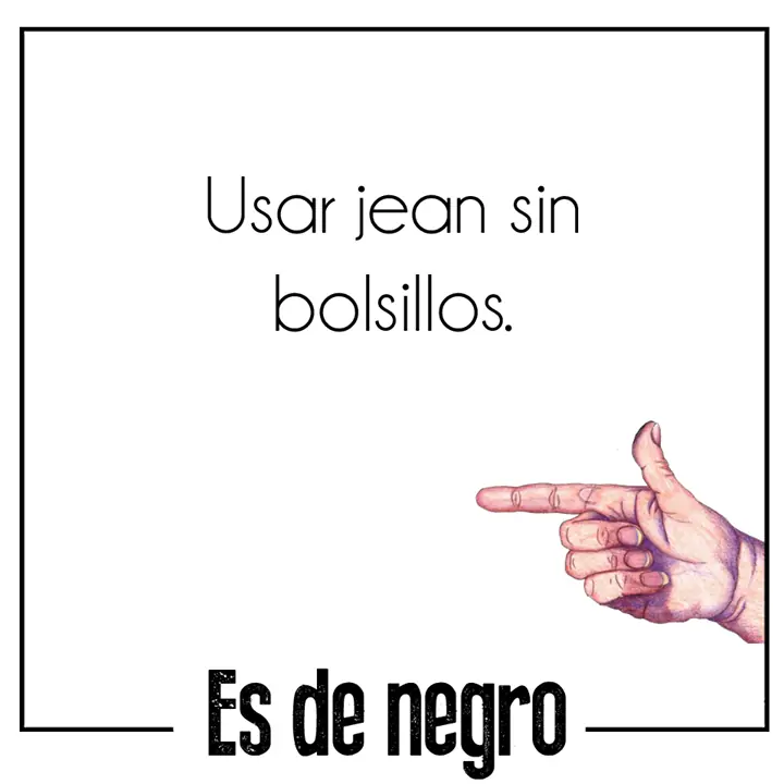 es de negro