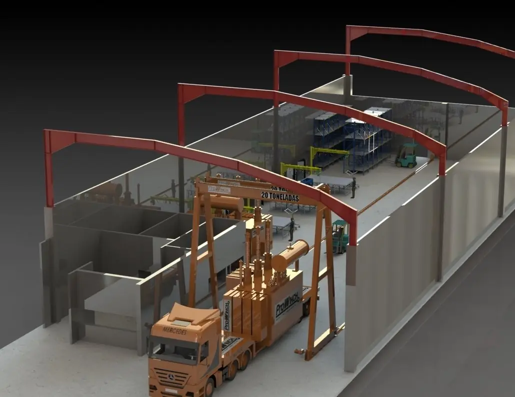 Solidworks modelos 3d de gruas y winch