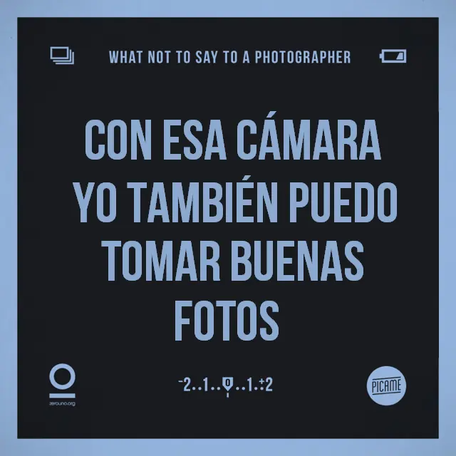 14 cosas que no debes decirle a un fotógrafo