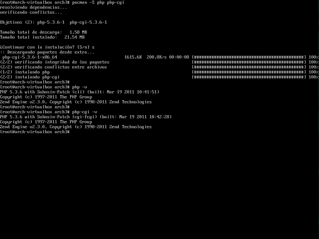 instalación e integración