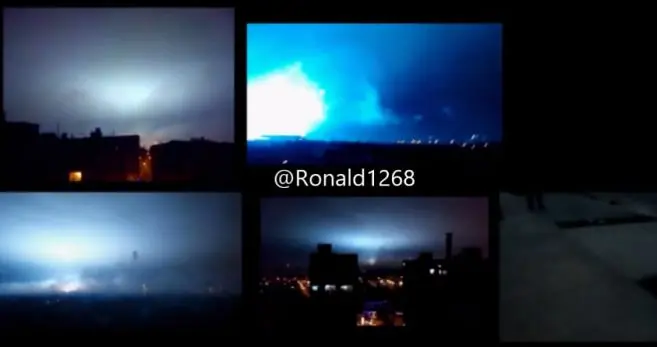 Fuego en el cielo en Nochebuena