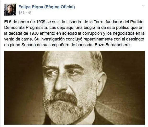 A 76 años del Suicidio de Lisandro de la Torre.