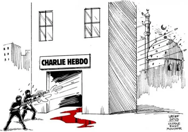 Los dibujos que dejó el ataque terrorista al semanario