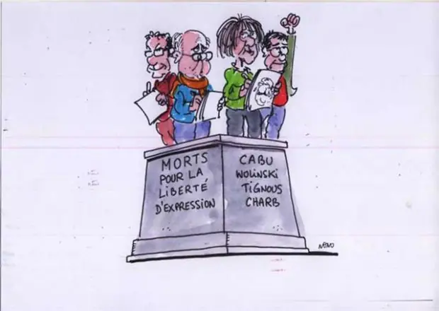 Los dibujos que dejó el ataque terrorista al semanario