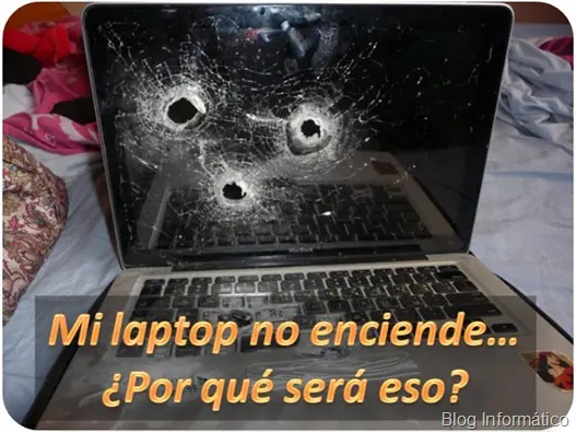 Mi laptop no enciende (o arranca), queda pantalla en negro