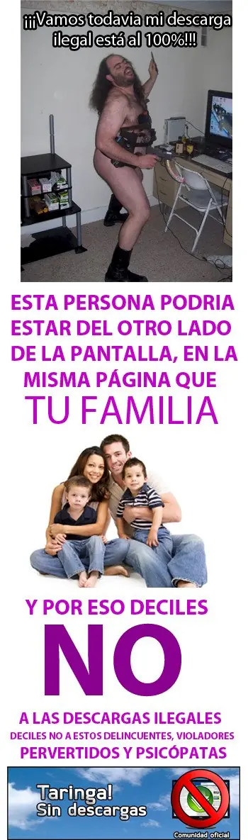 Hace un año Taringa! prohibía las descargas