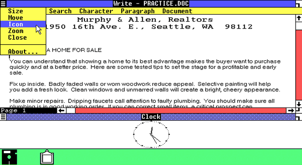 Windows y otros desde 1973 al 88
