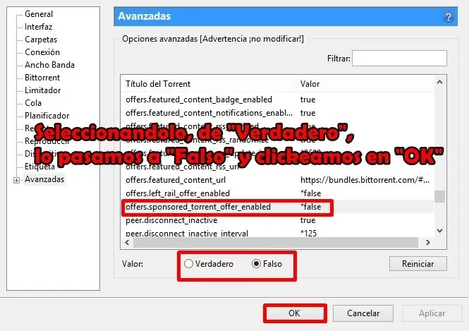 Eliminá esa molesta publicidad del BitTorrent (minipost)