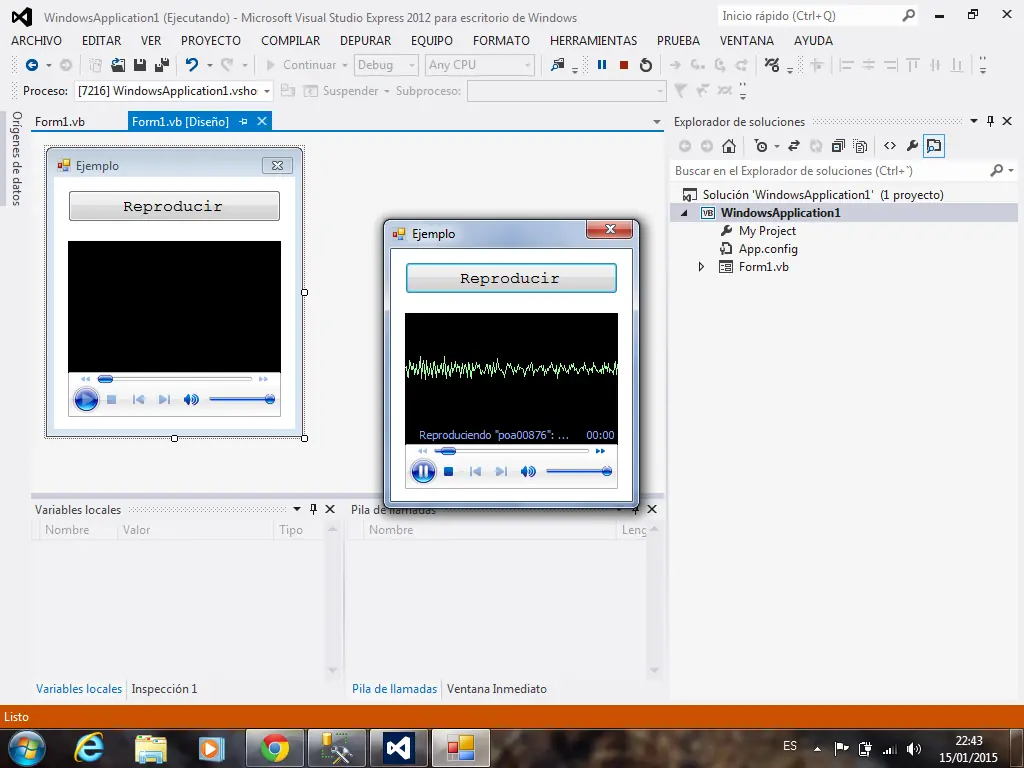 Reproducir un sonido en Visual Studio 2012