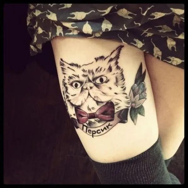 Hay que querer mucho a tu gato para tatuartelo