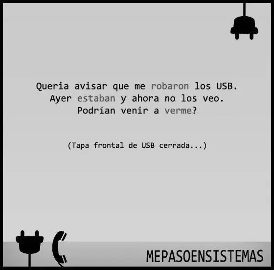 Me pasó en sistemas