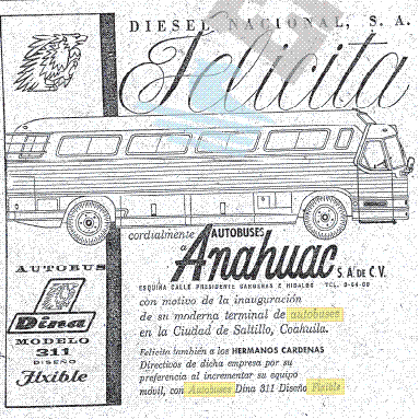 Autobuses Anahuac orgullo de Mexico