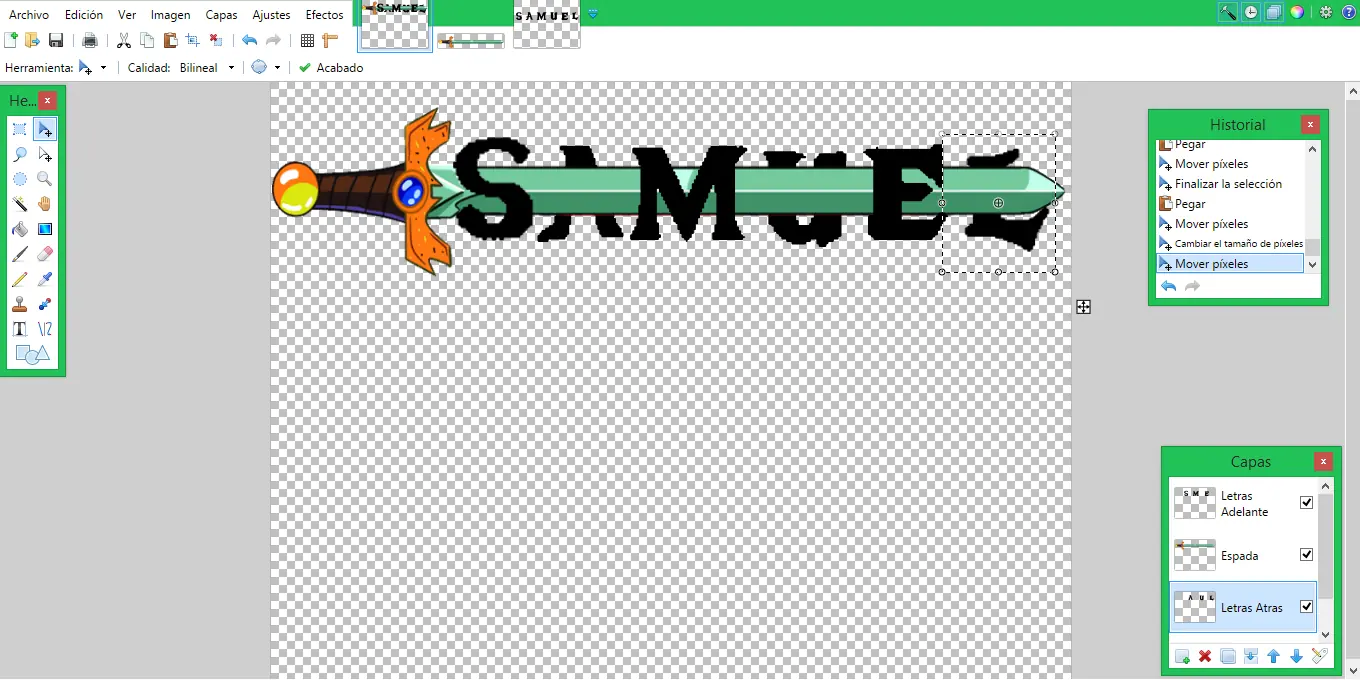 Crear Titulo con Paint.NET estilo Hora de Aventuras