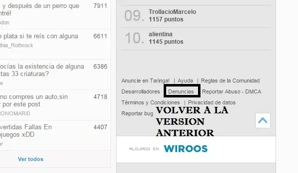Botón de Denunciar, yo te banco!