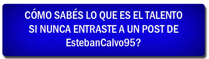 Cómo sabés lo que es...