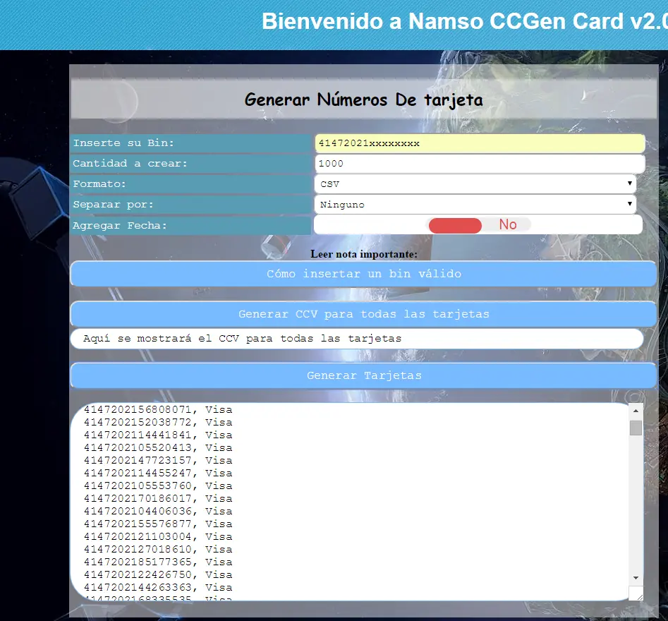 tarjeta de credito