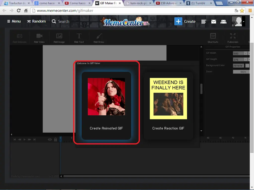 Hace tus gifs online y sin programas!