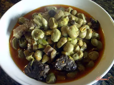 Habas a la catalana (en olla a presión)