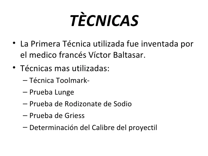 Residuos de Polvora