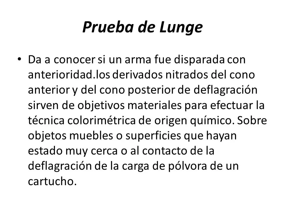 Balistica y residuos de disparos