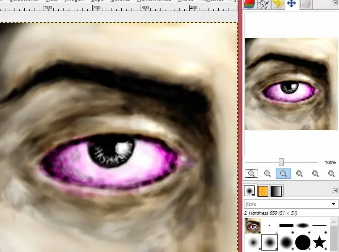 Como dibujar un ojo en GIMP paso a paso (Tutorial)