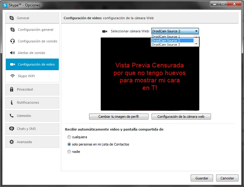 No tenes WebCam? Hacete una con tu celu Lince No tenes WebCam? Hacete una con tu celu Lince