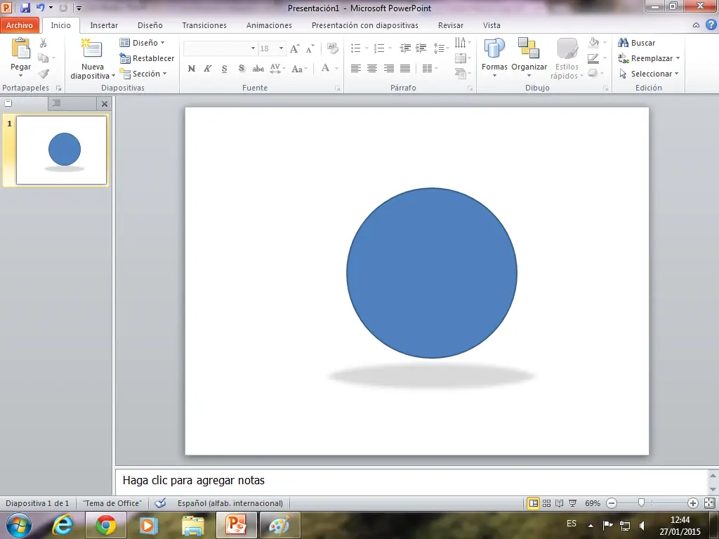 Haciendo el logo de mi Pagina de Facebook en PowerPoint