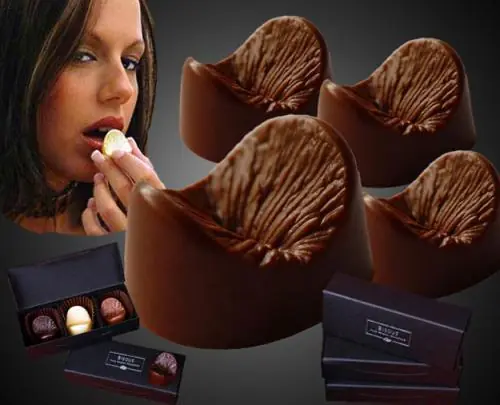 La moda: Chocolates con forma de esfinter anal