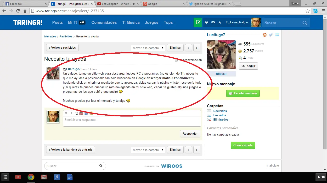 Me cago en el spam