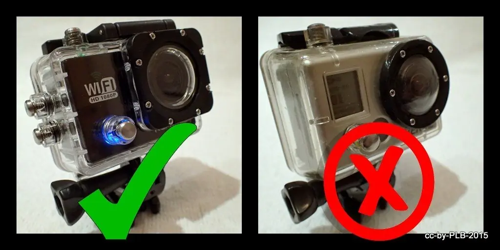 La Kenoxin SJ6000 vs la Gopro Hero 2