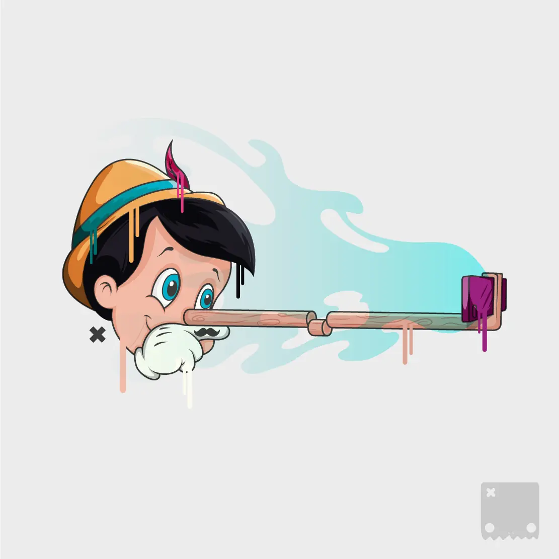 Pinocho selfie