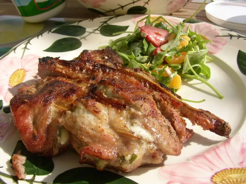 chuletas de carne de res